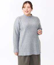 OLFAA14099 eur3(エウルキューブ) 【大きいサイズ】ボトルネックニット グレー(92)