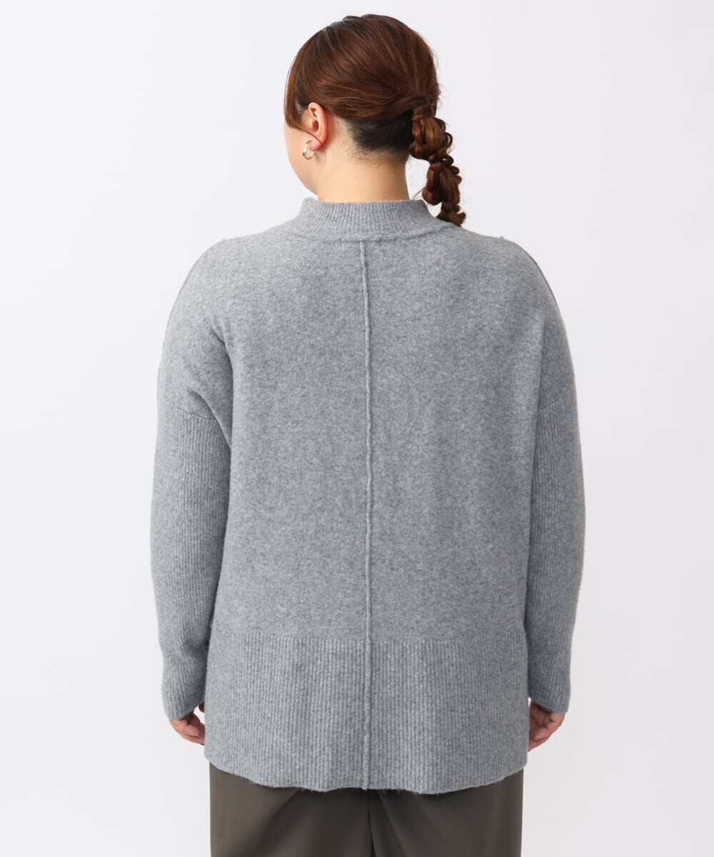 OLFAA14099 eur3(エウルキューブ) 【大きいサイズ】ボトルネックニット グレー(92)