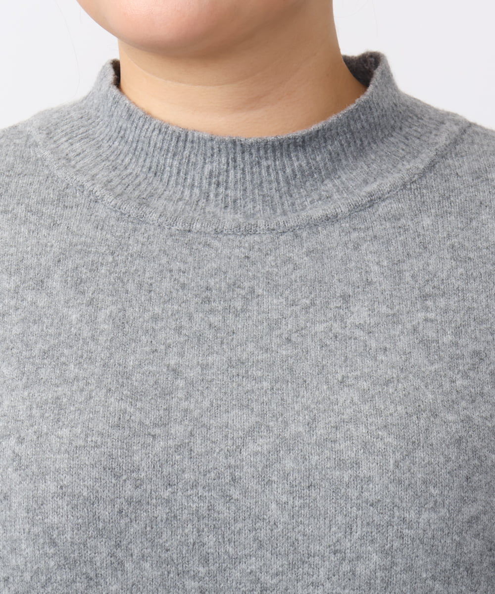 OLFAA14099 eur3(エウルキューブ) 【大きいサイズ】ボトルネックニット グレー(92)