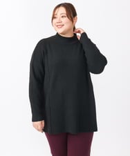 OLFAA14099 eur3(エウルキューブ) 【大きいサイズ】ボトルネックニット ブラック(94)