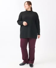 OLFAA14099 eur3(エウルキューブ) 【大きいサイズ】ボトルネックニット ブラック(94)