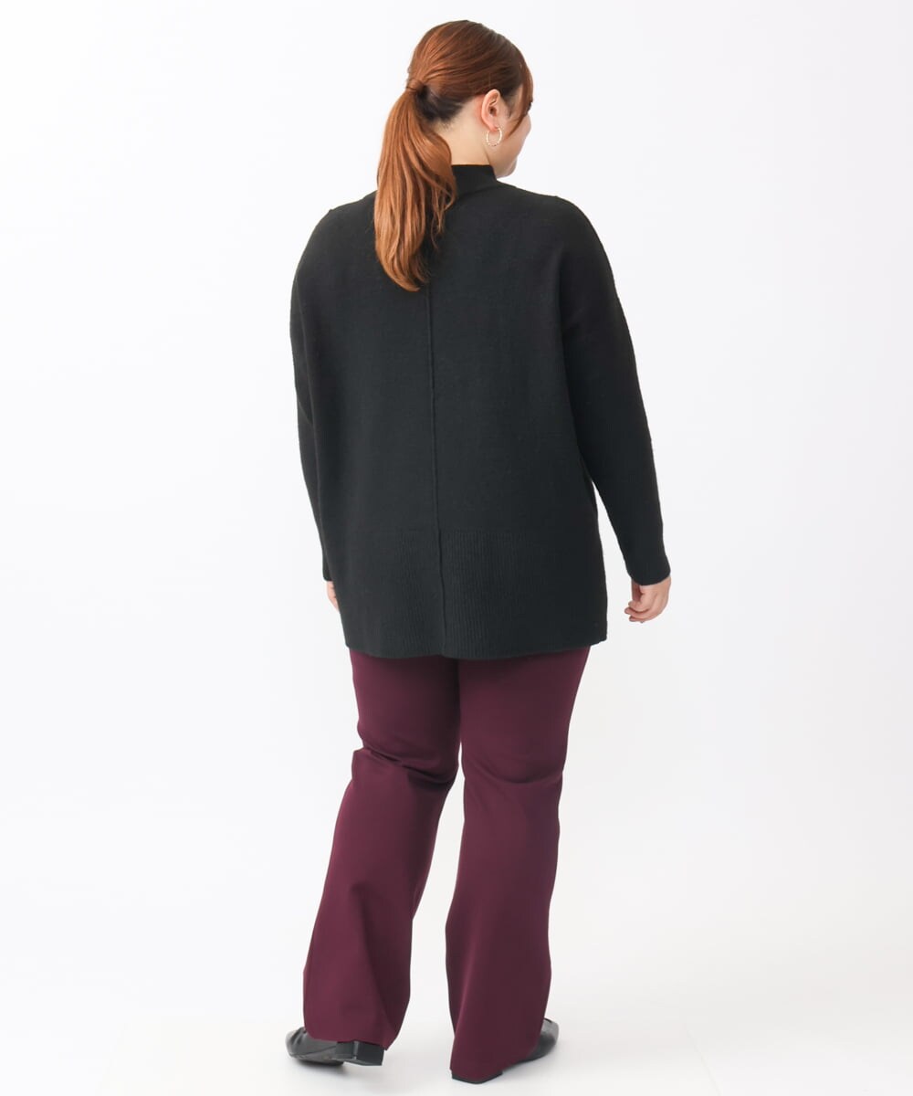 OLFAA14099 eur3(エウルキューブ) 【大きいサイズ】ボトルネックニット ブラック(94)