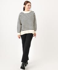 OLFAA16079 eur3(エウルキューブ) 【大きいサイズ】バックスリットニット ホワイト(90)