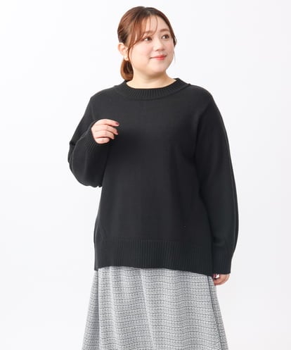 OLFAA16079 eur3 【大きいサイズ】バックスリットニット