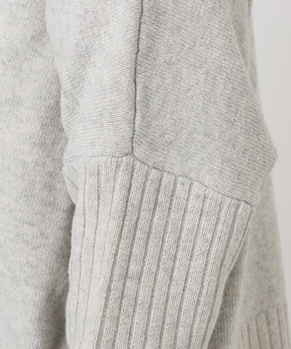 OLFAD01099 eur3(エウルキューブ) 【大きいサイズ】リブボクシーニット ベージュ(82)