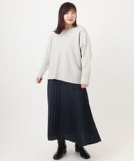 OLFAD01099 eur3(エウルキューブ) 【大きいサイズ】リブボクシーニット ベージュ(82)