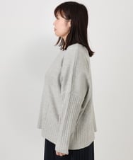 OLFAD01099 eur3(エウルキューブ) 【大きいサイズ】リブボクシーニット ベージュ(82)