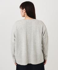 OLFAD01099 eur3(エウルキューブ) 【大きいサイズ】リブボクシーニット ベージュ(82)