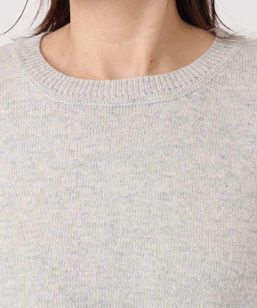 OLFAD01099 eur3(エウルキューブ) 【大きいサイズ】リブボクシーニット ベージュ(82)