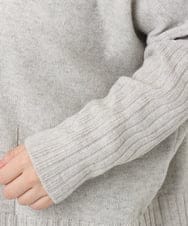 OLFAD01099 eur3(エウルキューブ) 【大きいサイズ】リブボクシーニット ベージュ(82)