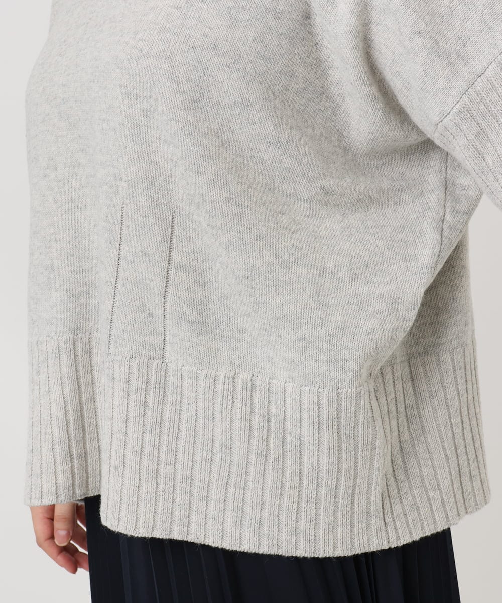 OLFAD01099 eur3(エウルキューブ) 【大きいサイズ】リブボクシーニット ベージュ(82)