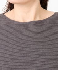 OLFAD04054 eur3(エウルキューブ) 【大きいサイズ】サイドスリットカラーニット ダークグレー(93)