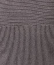 OLFAD04054 eur3(エウルキューブ) 【大きいサイズ】サイドスリットカラーニット ダークグレー(93)