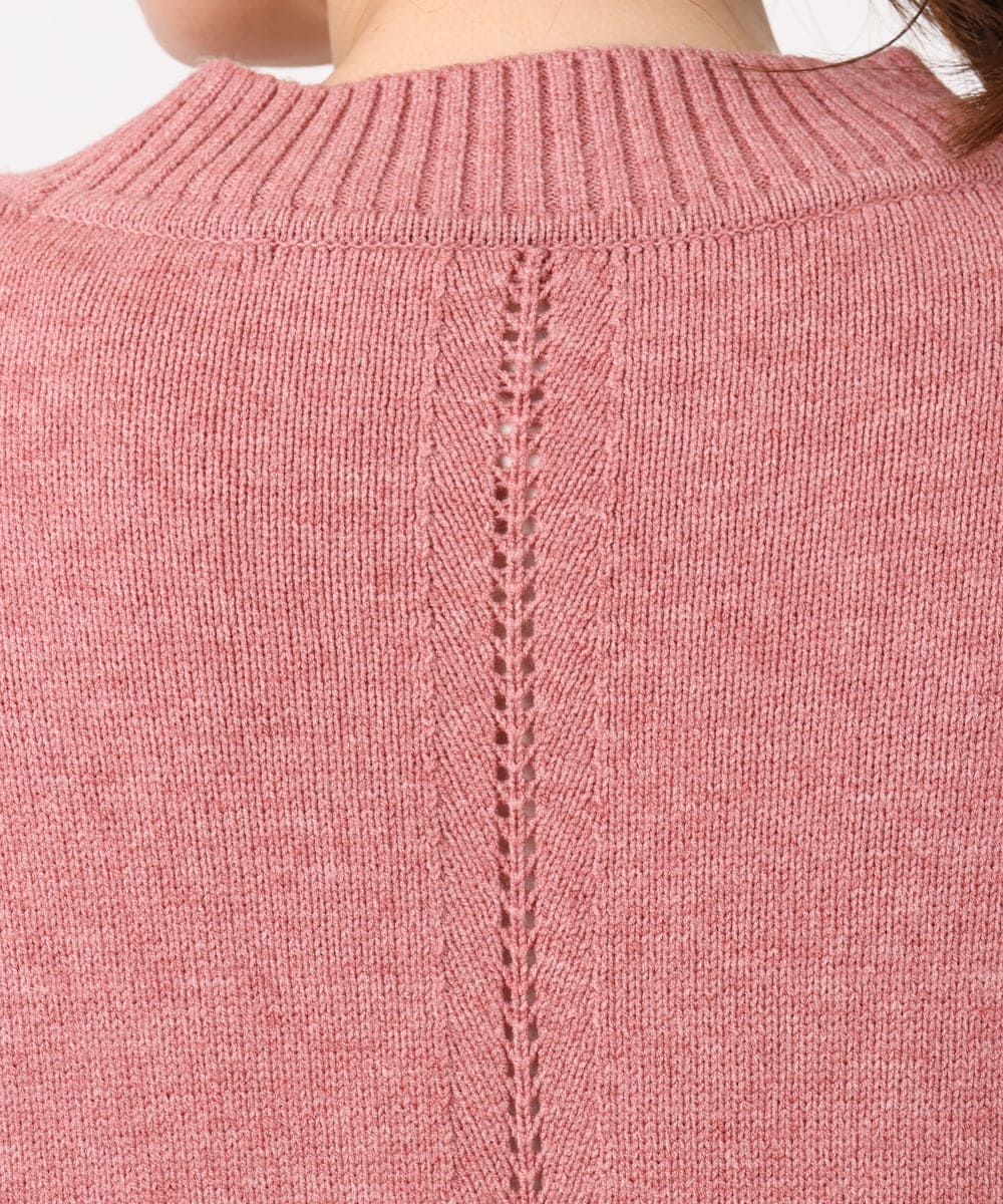 OLFAD09079 eur3(エウルキューブ) 【大きいサイズ】ラグランスリーブゆるシルエットニット ピンク(03)