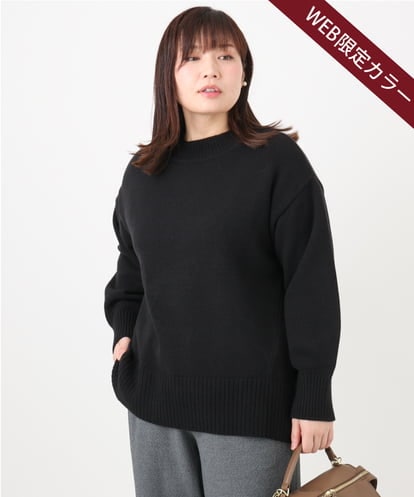 OLFAD09079 eur3 【大きいサイズ】ゆるシルエットニット