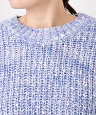 OLFAD10099 eur3(エウルキューブ) 【大きいサイズ】ミックスカラーラメニット ライトブルー(50)