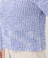 OLFAD10099 eur3(エウルキューブ) 【大きいサイズ】ミックスカラーラメニット ライトブルー(50)