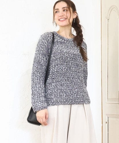 OLFAD10099 eur3 【大きいサイズ】ミックスカラーラメニット