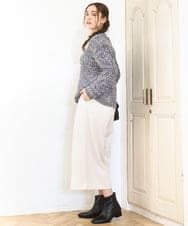 OLFAD10099 eur3(エウルキューブ) 【大きいサイズ】ミックスカラーラメニット ダークグレー(93)