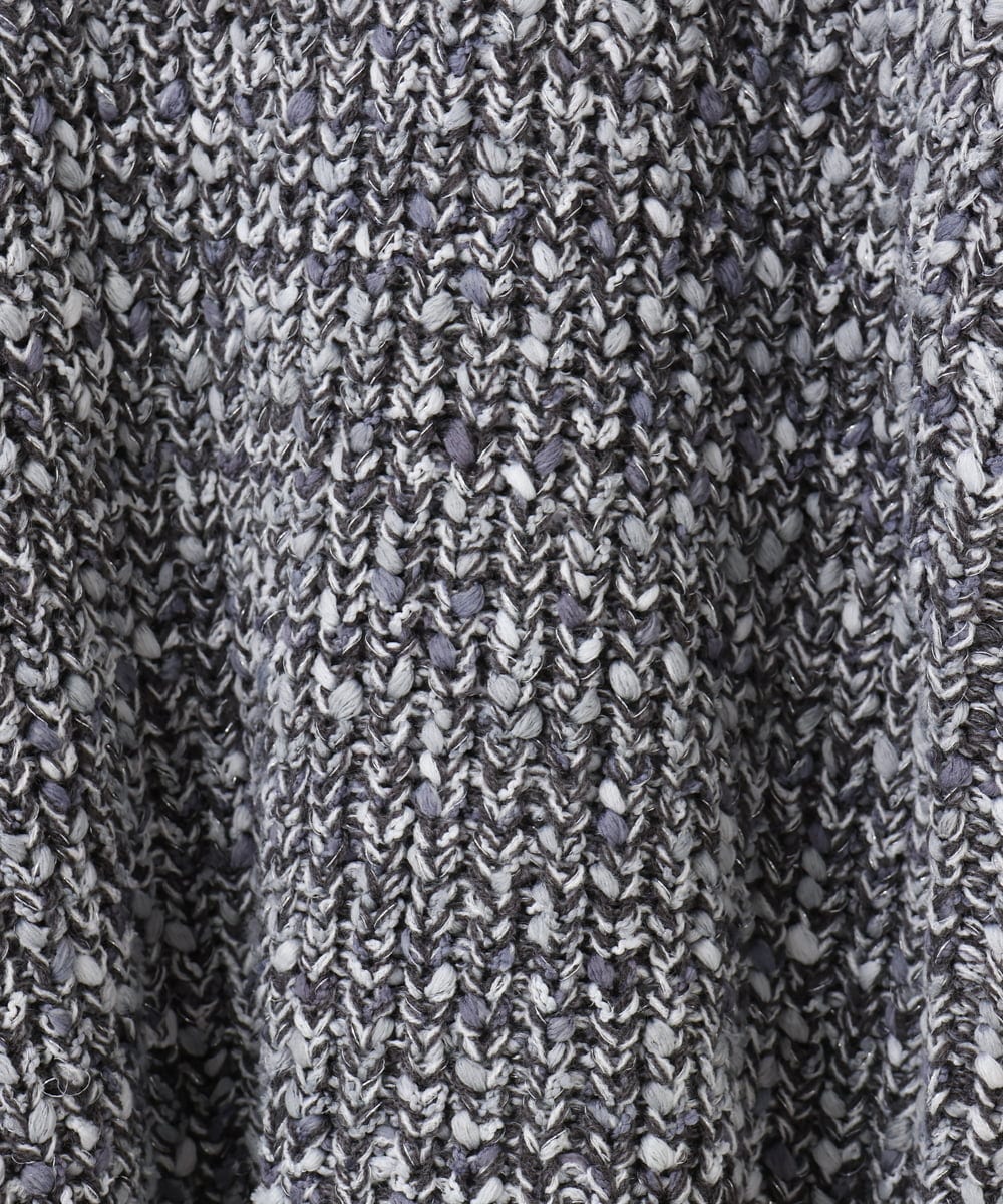 OLFAD10099 eur3(エウルキューブ) 【大きいサイズ】ミックスカラーラメニット ダークグレー(93)