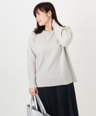 OLFAD11069 eur3(エウルキューブ) 【WEB先行販売】【大きいサイズ/a.v.v×eur3】ラメスパンコールニット グレー(92)