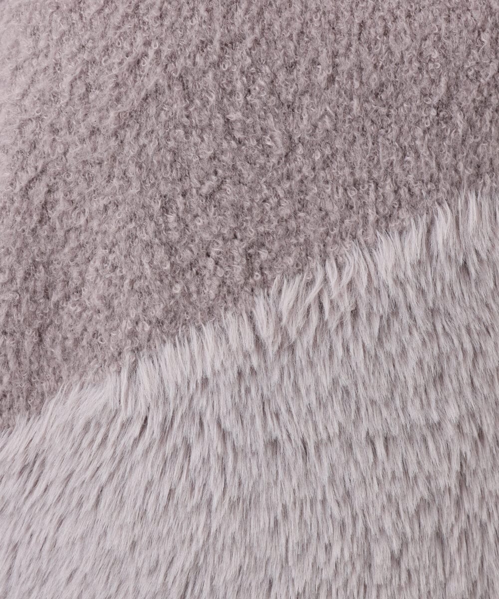 OLFAD12089 eur3(エウルキューブ) 【WEB先行販売】【大きいサイズ/a.v.v×eur3】ブークレーシャギーニット グレー(92)