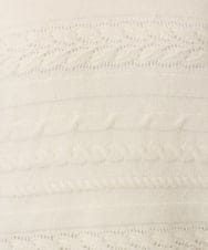 OLFAD14089 eur3(エウルキューブ) 【WEB先行販売】【大きいサイズ】ケーブルニット アイボリー(80)