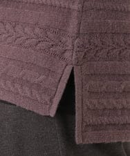 OLFAD14089 eur3(エウルキューブ) 【WEB先行販売】【大きいサイズ】ケーブルニット ダークブラウン(87)