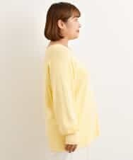 OLFAP12070 eur3(エウルキューブ) 【大きいサイズ/a.v.v×eur3】薄手タックニット ライトイエロー(20)