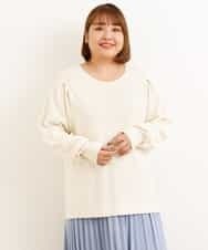 OLFAP12070 eur3(エウルキューブ) 【大きいサイズ/a.v.v×eur3】薄手タックニット アイボリー(80)