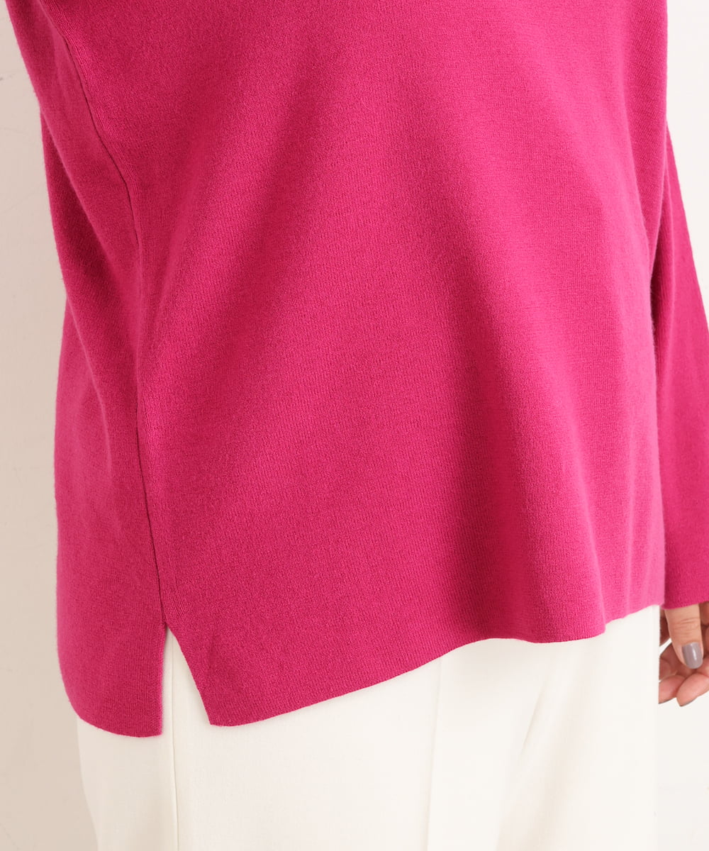 OLFAS03060 eur3(エウルキューブ) 【大きいサイズ】プチハイネックニット ピンク(03)