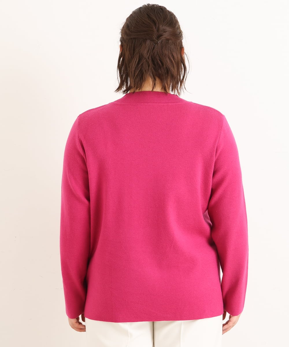 OLFAS03060 eur3(エウルキューブ) 【大きいサイズ】プチハイネックニット ピンク(03)