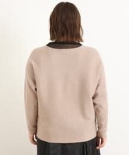 OLFAS04050 eur3(エウルキューブ) 新色追加！【大きいサイズ】横リブニット ベージュ(82)