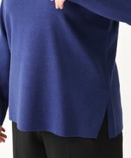 OLFAV05054 eur3(エウルキューブ) 【大きいサイズ/洗える】プチハイネックもちもちニット ブルー(55)