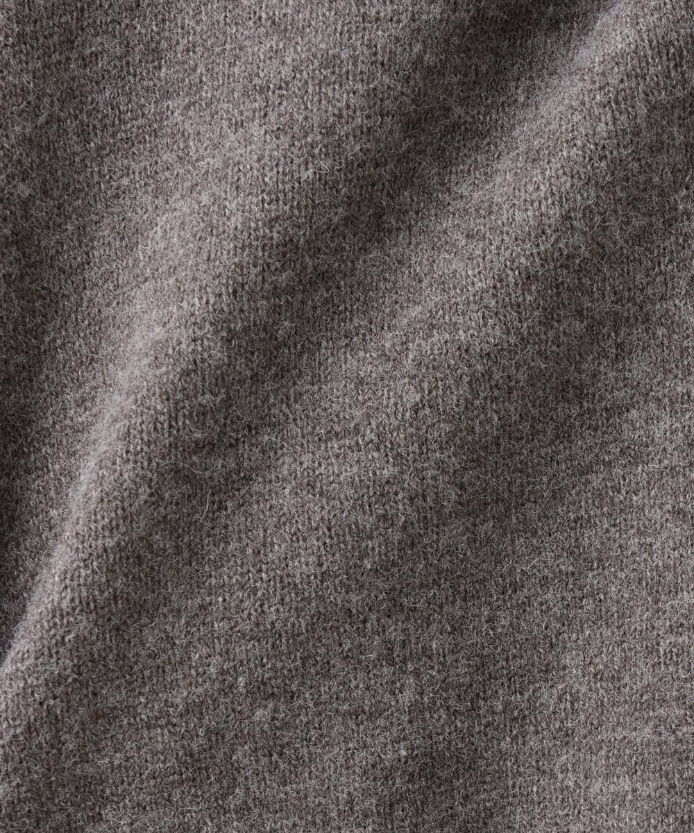 OLFAV06079 eur3(エウルキューブ) 【大きいサイズ/a.v.v×eur3】洗えるバックスリットニット ダークグレー(93)