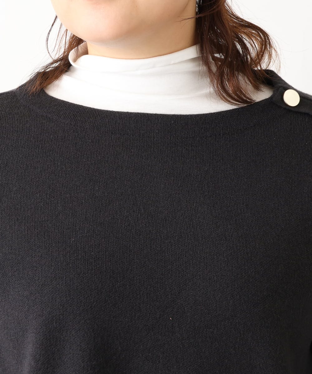 OLFAV15069 eur3(エウルキューブ) 【大きいサイズ/a.v.v×eur3】メタルボタンニット ネイビー(57)