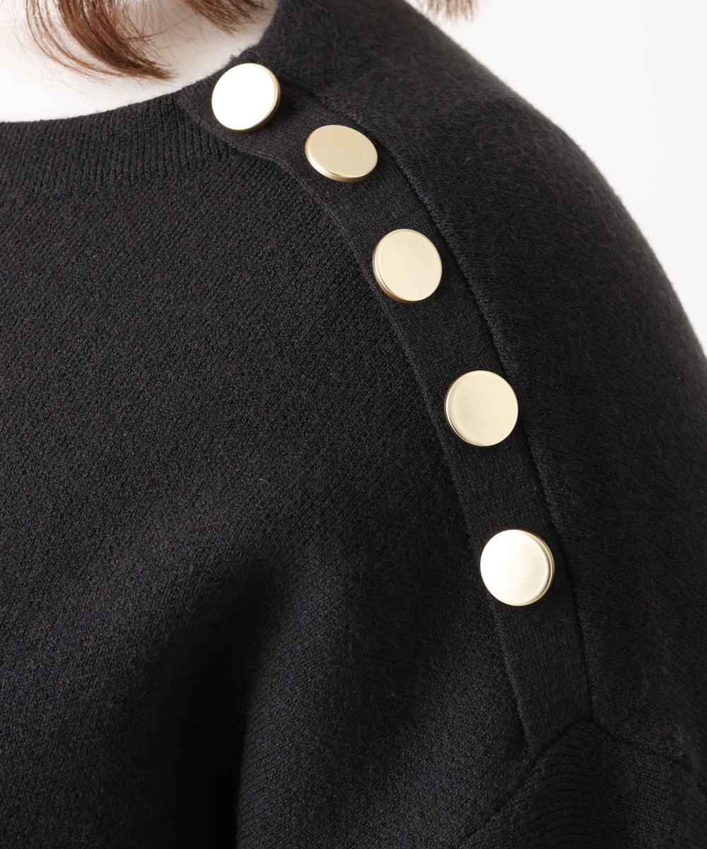 OLFAV15069 eur3(エウルキューブ) 【大きいサイズ/a.v.v×eur3】メタルボタンニット ネイビー(57)