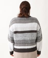 OLFAV22089 eur3(エウルキューブ) 【大きいサイズ】シャギーコンビニット ブラック(94)