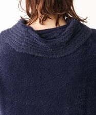 OLFAV23089 eur3(エウルキューブ) 【大きいサイズ/11号サイズあり】シャギーオフふわふわタートルニット ネイビー(57)