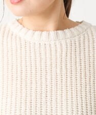 OLFAV25099 eur3(エウルキューブ) 【大きいサイズ】スパンコールコンビニット ベージュ(82)