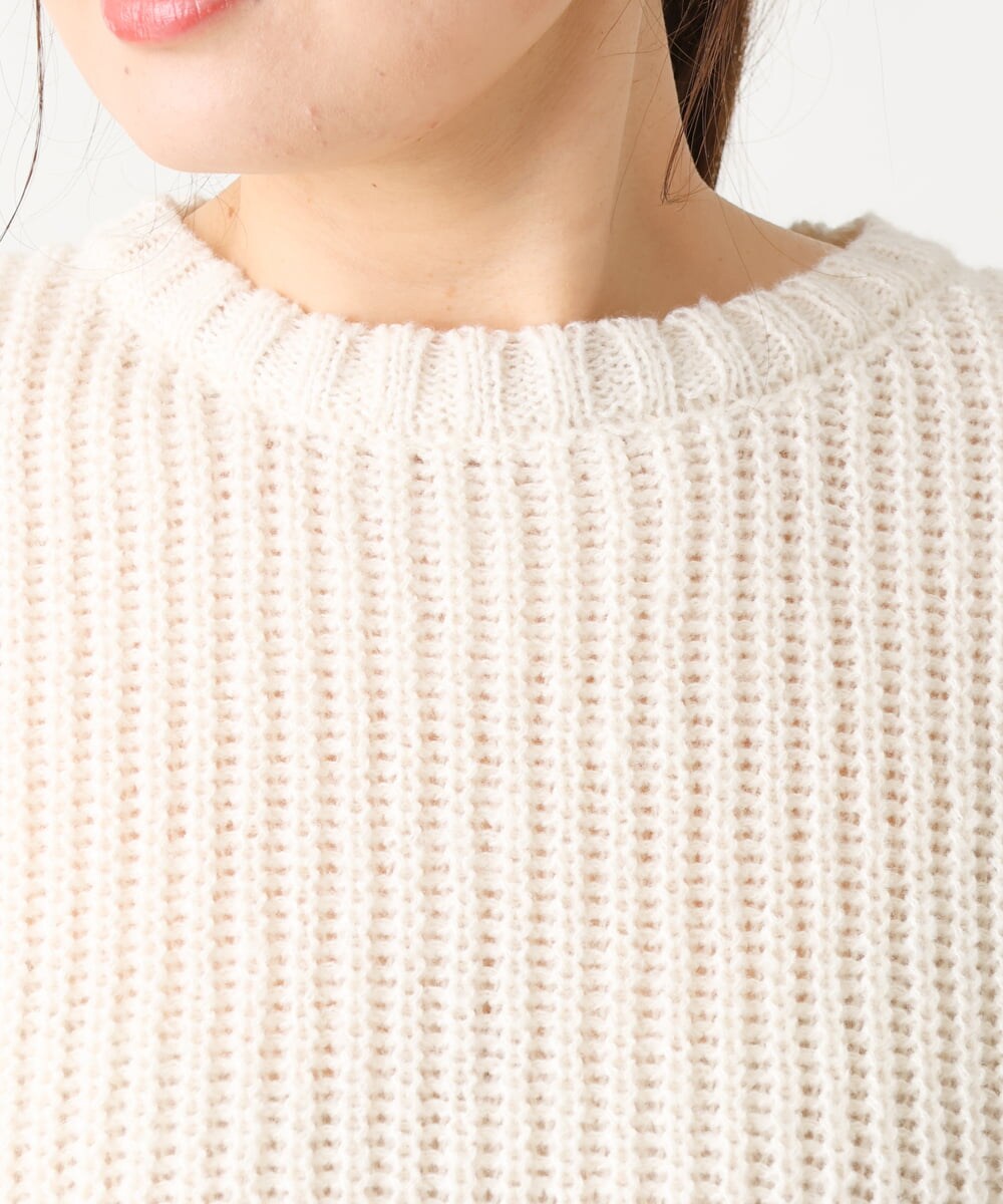 OLFAV25099 eur3(エウルキューブ) 【大きいサイズ】スパンコールコンビニット ベージュ(82)