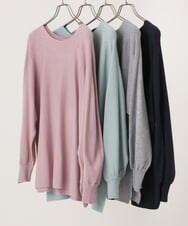 OLFBA18079 eur3(エウルキューブ) 【大きいサイズ】ボートネックラメニット グレー(92)