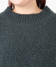 OLFBD02099 eur3(エウルキューブ) 【WEB先行販売】【大きいサイズ】バスケットモールニット ダークグレー(93)