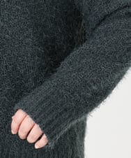 OLFBD02099 eur3(エウルキューブ) 【WEB先行販売】【大きいサイズ】バスケットモールニット ダークグレー(93)