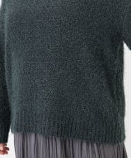 OLFBD02099 eur3(エウルキューブ) 【WEB先行販売】【大きいサイズ】バスケットモールニット ダークグレー(93)