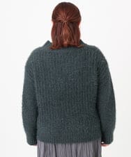 OLFBD02099 eur3(エウルキューブ) 【WEB先行販売】【大きいサイズ】バスケットモールニット ダークグレー(93)