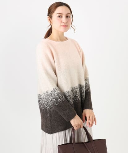 OLFBD15109 eur3 【WEB先行販売】【大きいサイズ】グラデーションシャギーニット