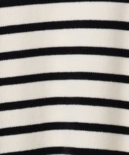 OLFBD16089 eur3(エウルキューブ) 【WEB先行販売】【大きいサイズ】パネルボーダー配色ラインニット アイボリー(80)