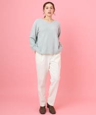 OLFBD17099 eur3(エウルキューブ) 【WEB先行販売】【大きいサイズ】キラキラシャギーニット シルバー(96)