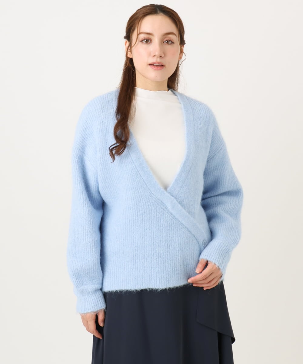 OLFBD18079 eur3 【大きいサイズ/a.v.v×eur3】カシュクール風ニット